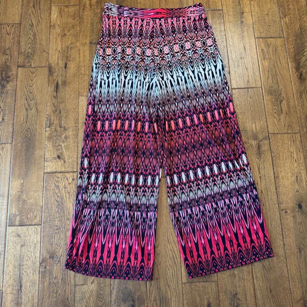 Lot of 3 Womens Sharagano Women's Wide-Leg Stretch Palazzo Pants and Blouse Sz L - Picture 7 of 15
